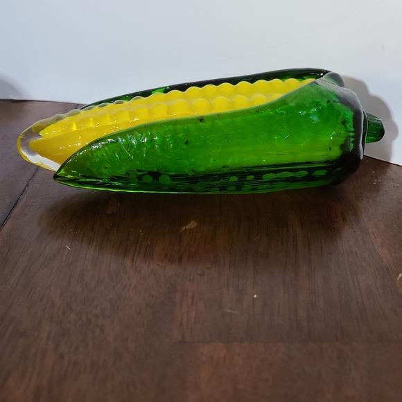 SOLD Two Vintage Blown Glass Corn Cobs - Picture 6 of 9